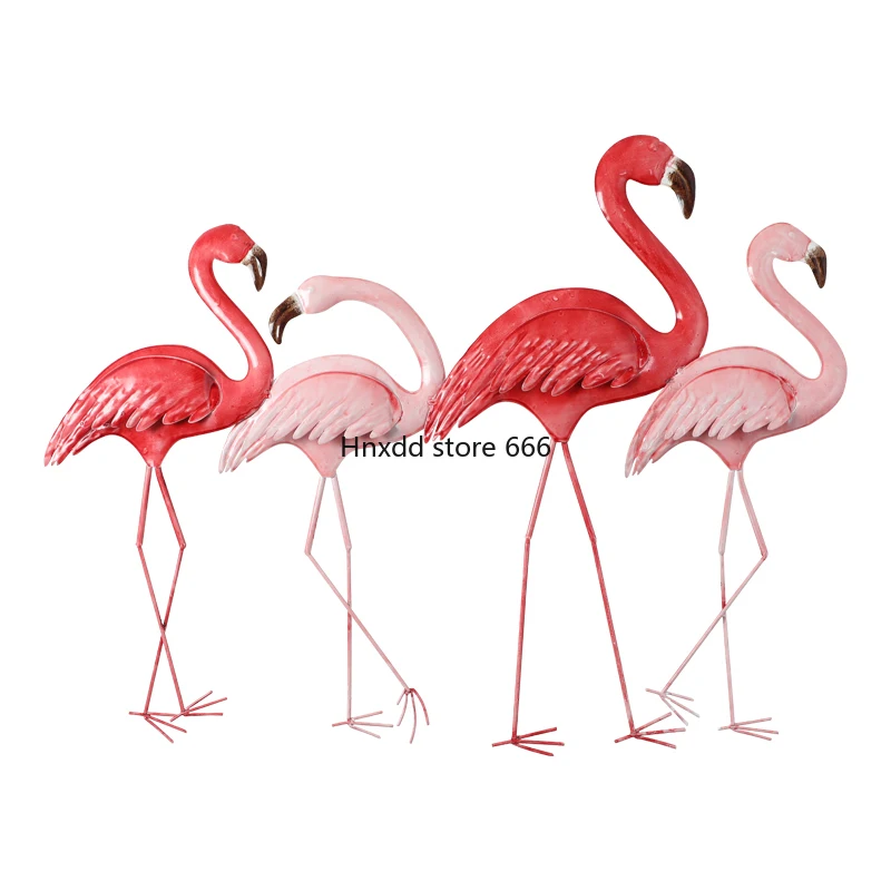 Nordic style flamingo living room wall decoration bedside creative decoration pendant