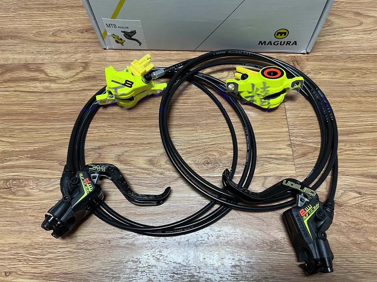 MAGURA MT8 raceline Hydraulic brake AWARD-WINNING PERFORMANCE WITH FOUR PISTONS Limited edition fluorescent yellow