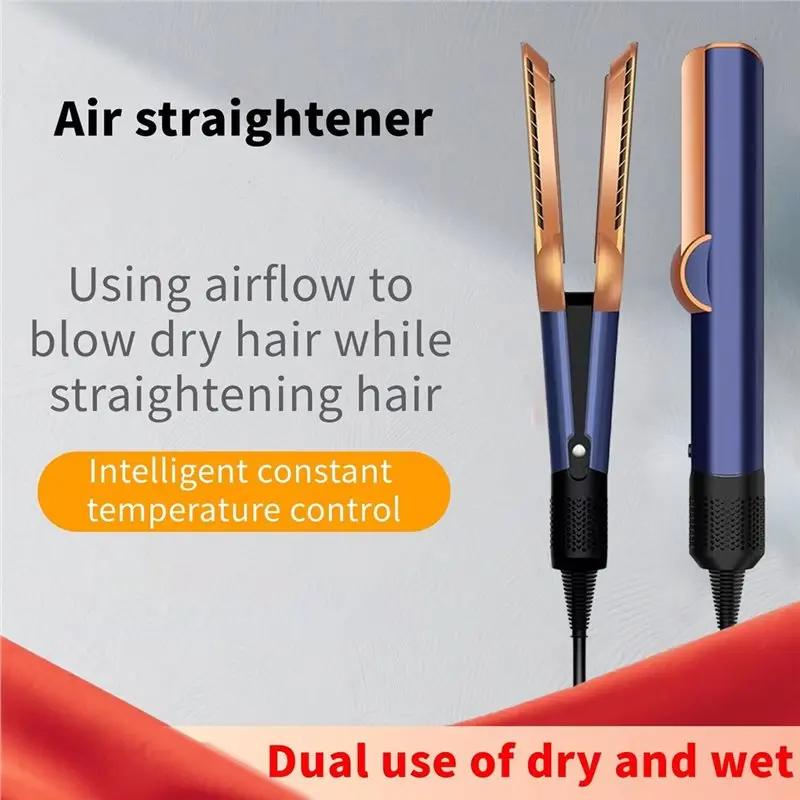 【NEW A39M】 Dual Heat Negative 2-In-1 Hair Dryer And Flat Iron Hair Styler For Quick Drying And Straightening At Home Travel - view 4