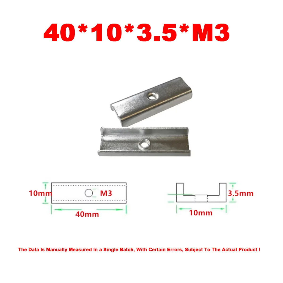 Variant: 20pcs 40X10X3.5XM3