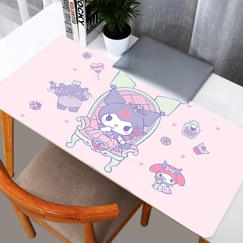 Kuromi Mouse Pad Gaming Large Dywan Gamer durable xxl Keyboard Desk Mat Table Carpet Mousepad XXL 900x400 For Computer
