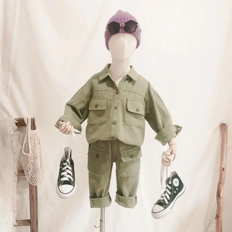 

Baby Clothes Set Kids Jacket+Pants Gentlemen Elegant Suit Kids Tracksuit For Boys Casual Sets New Autumn Children