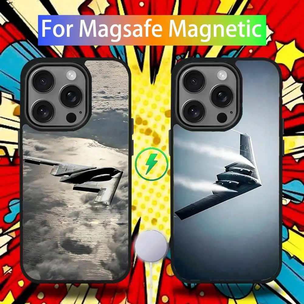 

B2 Bomber Plane N-Northrop Phone Case For iPhone 17,16,15,14,13,12,11,Pro,Max,Plus,Mini,SE4,E Magnetic Magsafe Wireless Charging