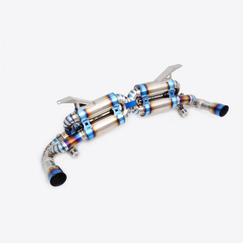 High-performance cat Back Exhaust for Lamborghini Gallardo Superleggera 5.0L 2007-2013 Valve Exhaust Pipe Titanium Muffler