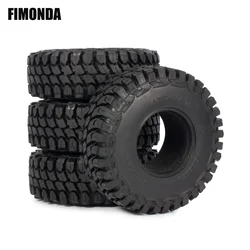 4Pcs 110*40mm Rubber Tyre 1.9'' Rock Terrain Tires for 1/10 RC Car Crawler Axial SCX10 90046 TRX4 Element Enduro D90 TF2 MST CFX