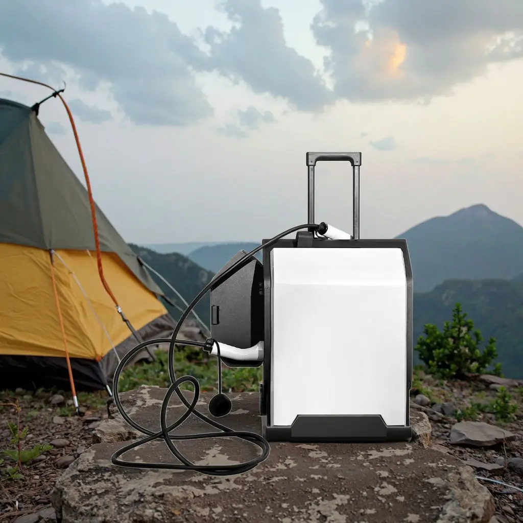 

New 3.5kw Portable EV Charging Station Electric Vehicle Power Bank DC Mobile EV Charger For Manufacturing Purpose