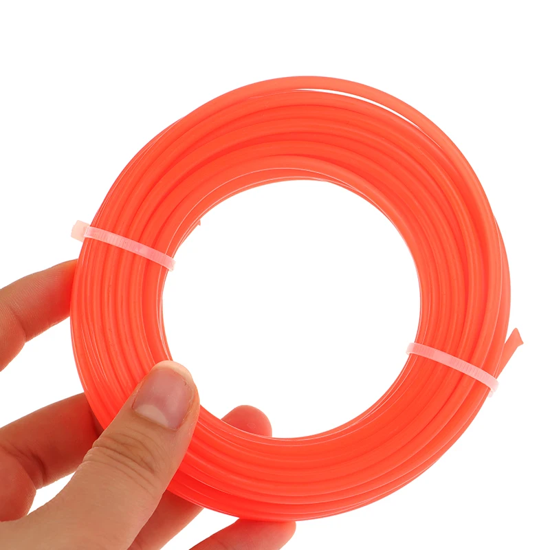 1PC Garden Tool 3mm Nylon Grass Trimmer Line Brush Cutter Head Strimmer Square Rope Mowing Wire Lawn Mower Fildebroussailleuse