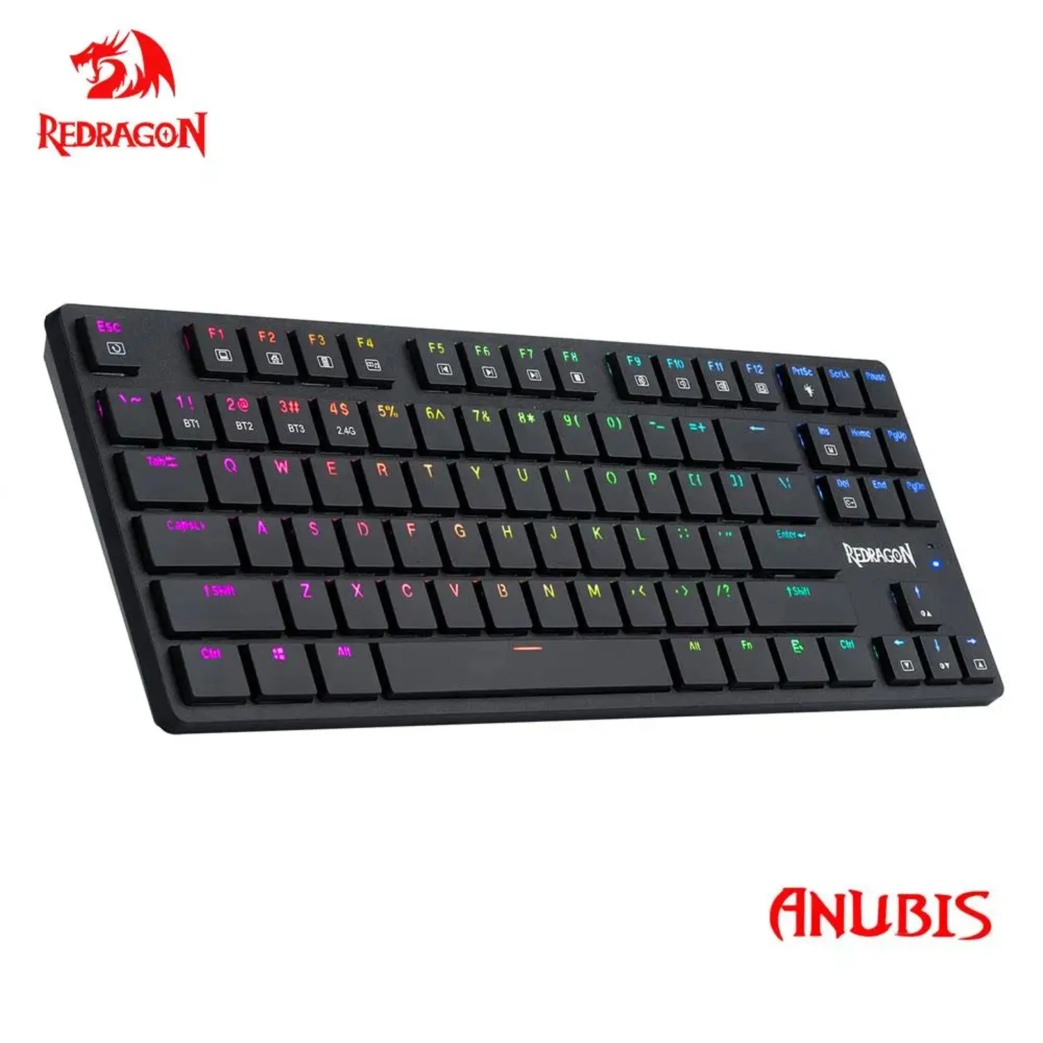 

Anubis K539 RGB Super slim Mechanical Gaming Keyboard USB Support Bluetooth wireless 2.4G 3 87 Keys for Compute PC