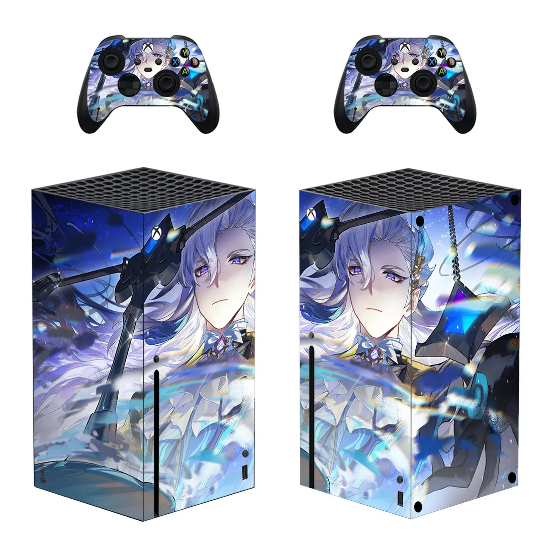 

Genshin Impact Style Xbox Series X Skin Sticker for Console & 2 Controllers Decal Vinyl Protective Skins Style 1