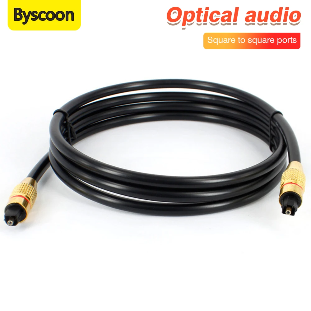 Gold Plated Digital Optical Fiber Square Interface Audio Amplifier Toslink Audio Cable For TV DVD Set Top Box Speaker Sound Syn
