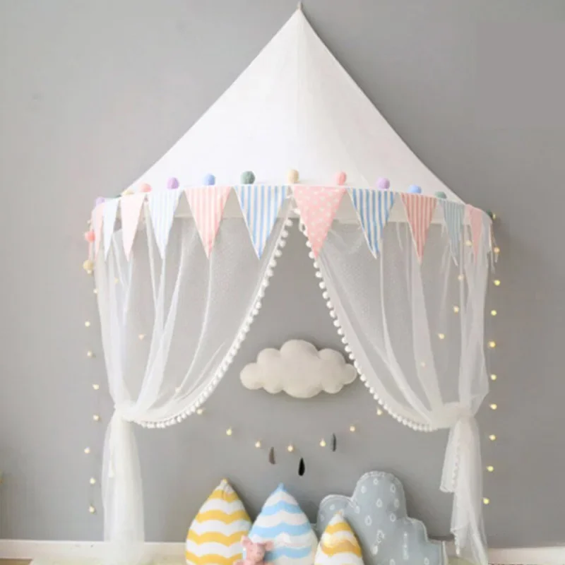 Children Play House Castle Baby for Bed Decoration Tent Curtain  Canopy Bed Curtain Baby Crib Netting Girls Boy Room Decoration