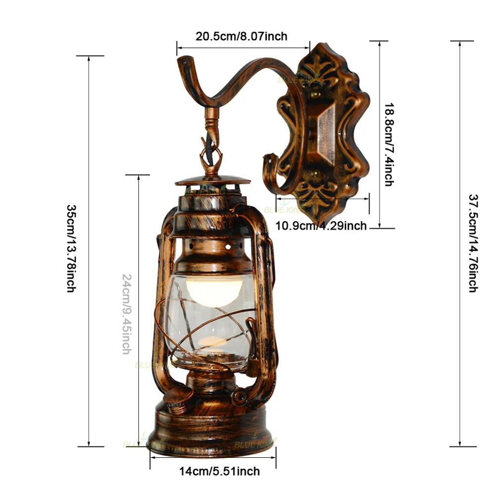 الرجعية زيت الفحم الجدار الخفيفة الأوروبية العتيقة نمط فانوس الرجعية مطعم الجدار الخفيفة الممر الإبداعي خمر الجدار تجهيزات الإضاءة #5