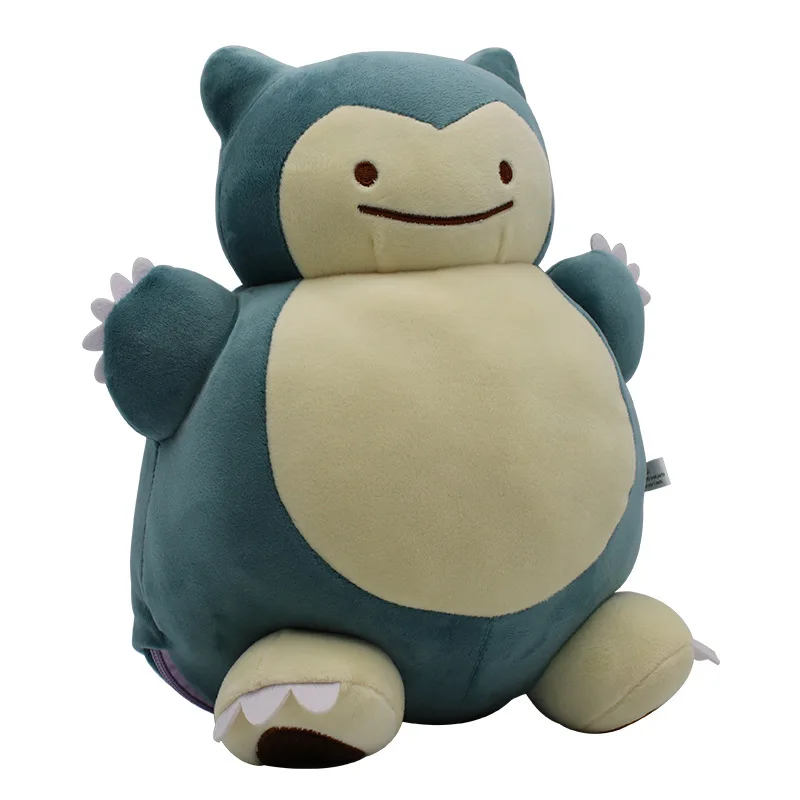 Pokemon 30Cm Speciale Ontwerp Ditto Snorlax Knuffel Metamon Inside-Out Ditto Wordt Snorlax Gevulde Pop Kussen Kussen