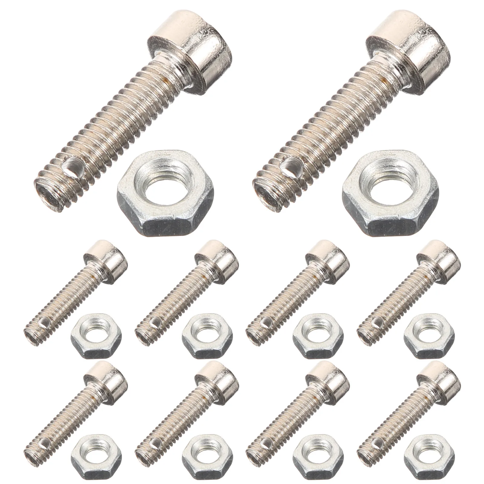 

10 Pcs Screw Guitar Accessories Practice Fretboard Trainer Silver Stainless Steel Chord Learning Tool