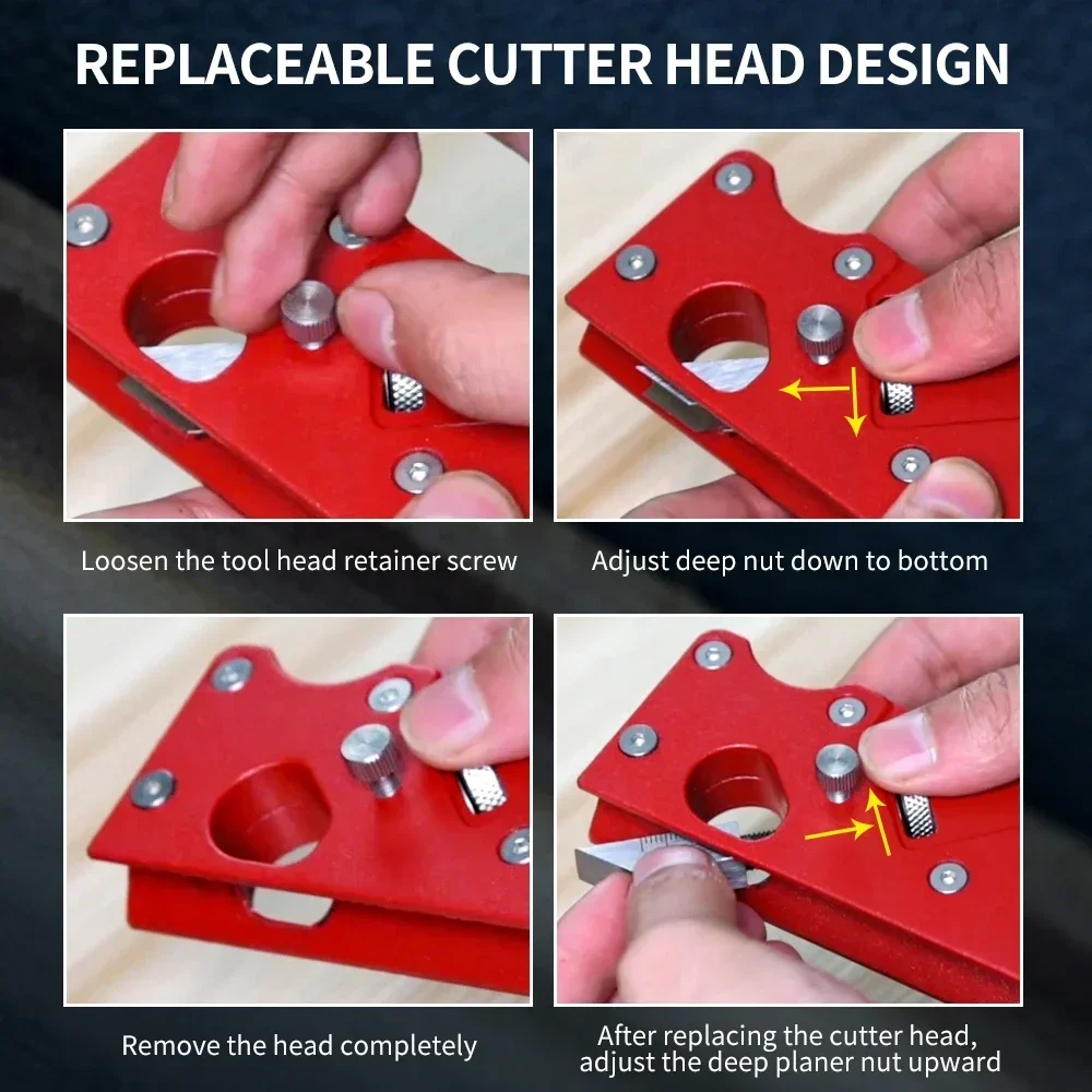 With Backer Woodworking Hand Planer for Quick Edge Planing Radian Corner Plane Trimming Carpenter Hand DIY Tool Chamfer Plane