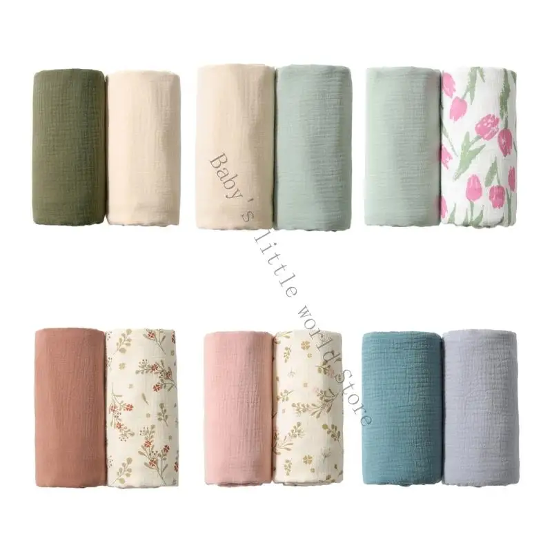 

2pc Reusable Baby Towel Set Bath Essentials Soft Nursing Cover Multipurpose B2EB