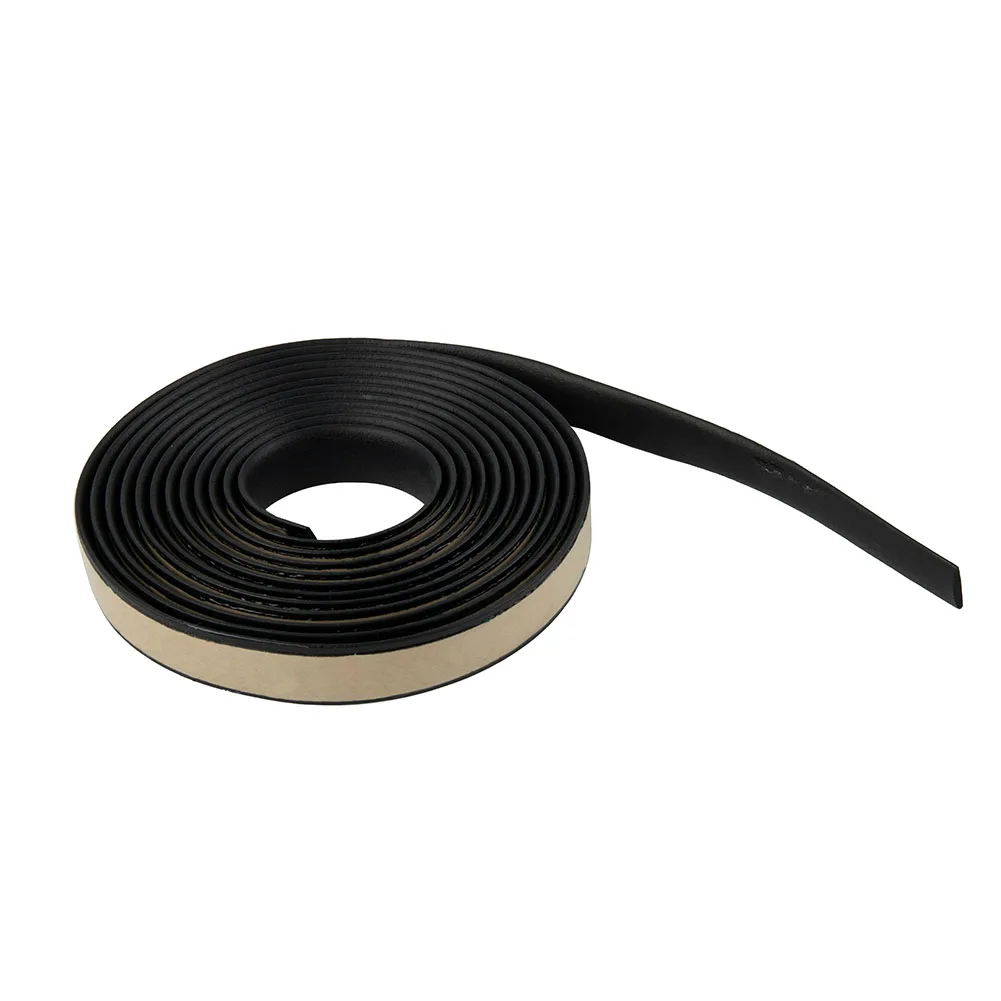 1pc Car Sealing Strip Waterproof 3 Meter Weatherstrip Black Decorative Double-sided tape Dustproof EPDM rubber