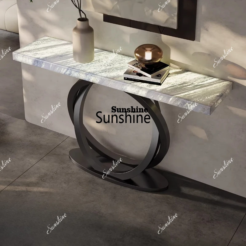 

TDItalian light luxury, entrance table against the wall, modern simplicity, entrance platform