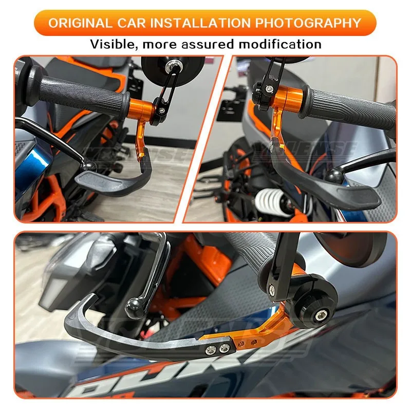 Motocicleta cnc 7/8 "22mm guiador apertos guarda alavancas de freio embreagem guarda protetor apto para ktm duke390/250 duke790/890 1290