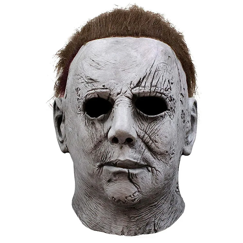 Horror 2018 halloweenowa maska Michael Myers Cosplay przerażający krwawi demoni zabójcy lateksowa kask karnawałowy purym kostium imprezowy rekwizyty