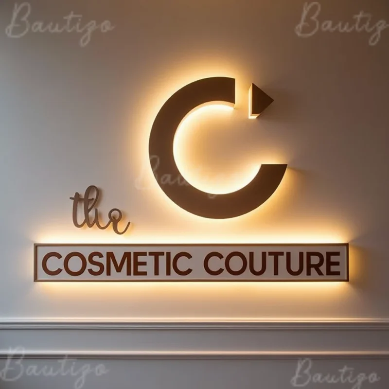 Custom LED Light Signage Metal Letters Sign For Outdoor Business Storefront Waterproof Illuminated Backlit Signage