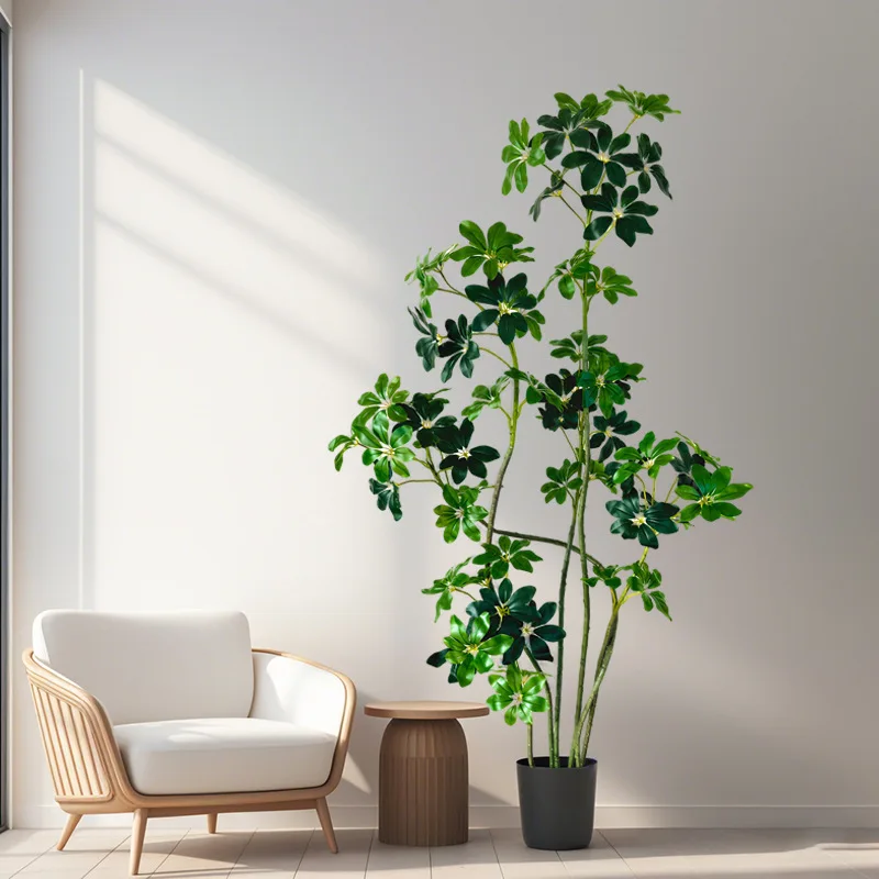 

Simulation green duck foot wood high-end light luxury fake plant potted plant advanced sense simulation indoor