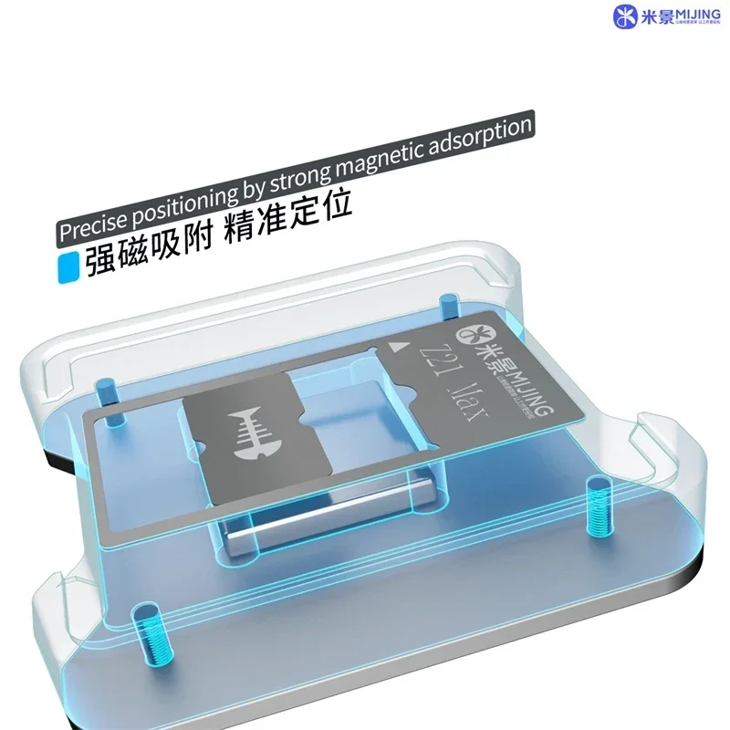 MIJING MJ Z21 MAX Chip Tin Planting Table For iPhone 6-15promax Huawei Qualcomm Snapdragon Hisilicon BGA CPU Reballing Stencils