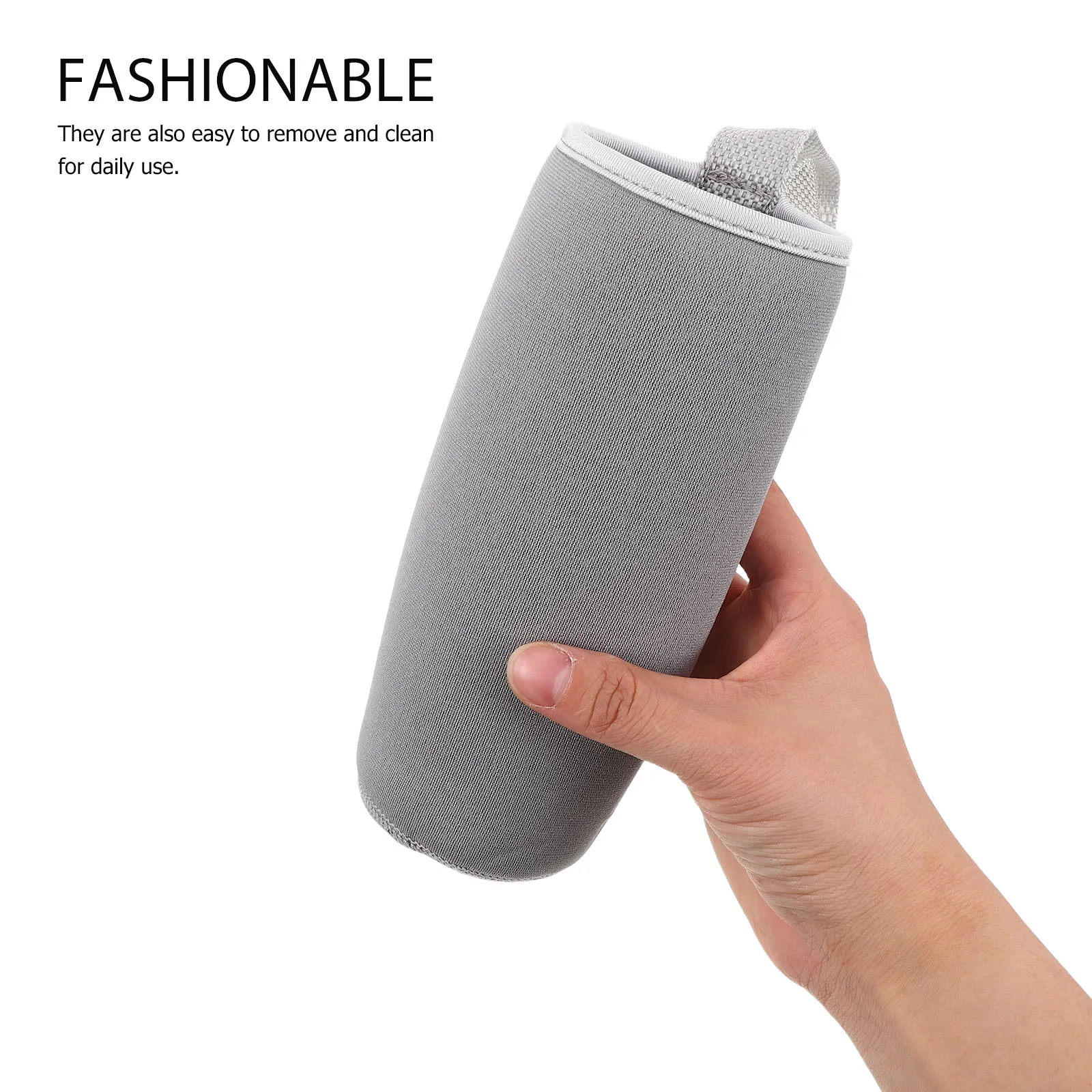 

2Pcs Neoprene Water Cup Sleeves Portable Insulated Mug Cover Handle Heat Resistant Glass Bottle Protector for Travel Office Home