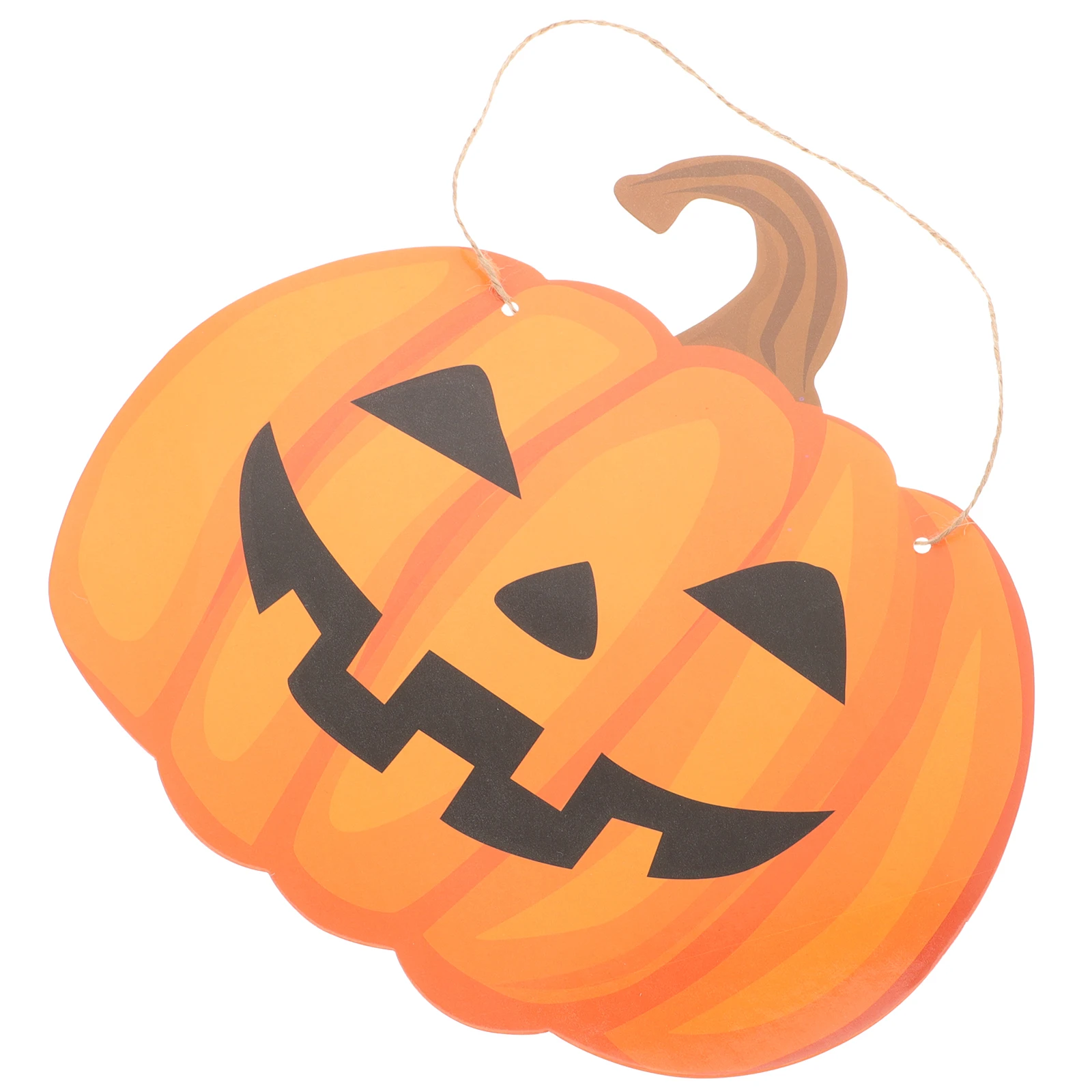 

Halloween Pumpkin Door Sign Hanging Paper Signs for Welcome Decoration Decorations Front