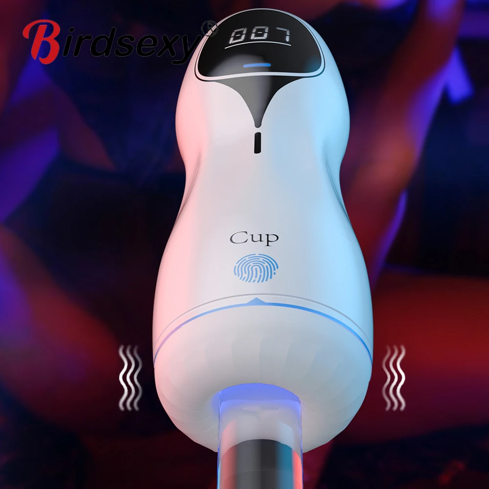 Powerful Automatic Masturbators for Men Voice Interactio Realistic Vagina Blowjob Vibration Massage Sex Tool for Men Adults 18+