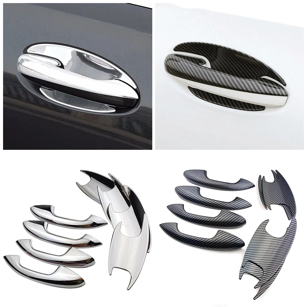

Chrome Door Handle and Door Bowl Cover Trim Accessories Decor Sticker Cap For Mercedes Benz C GLC W206 S206 X254 2023-2025