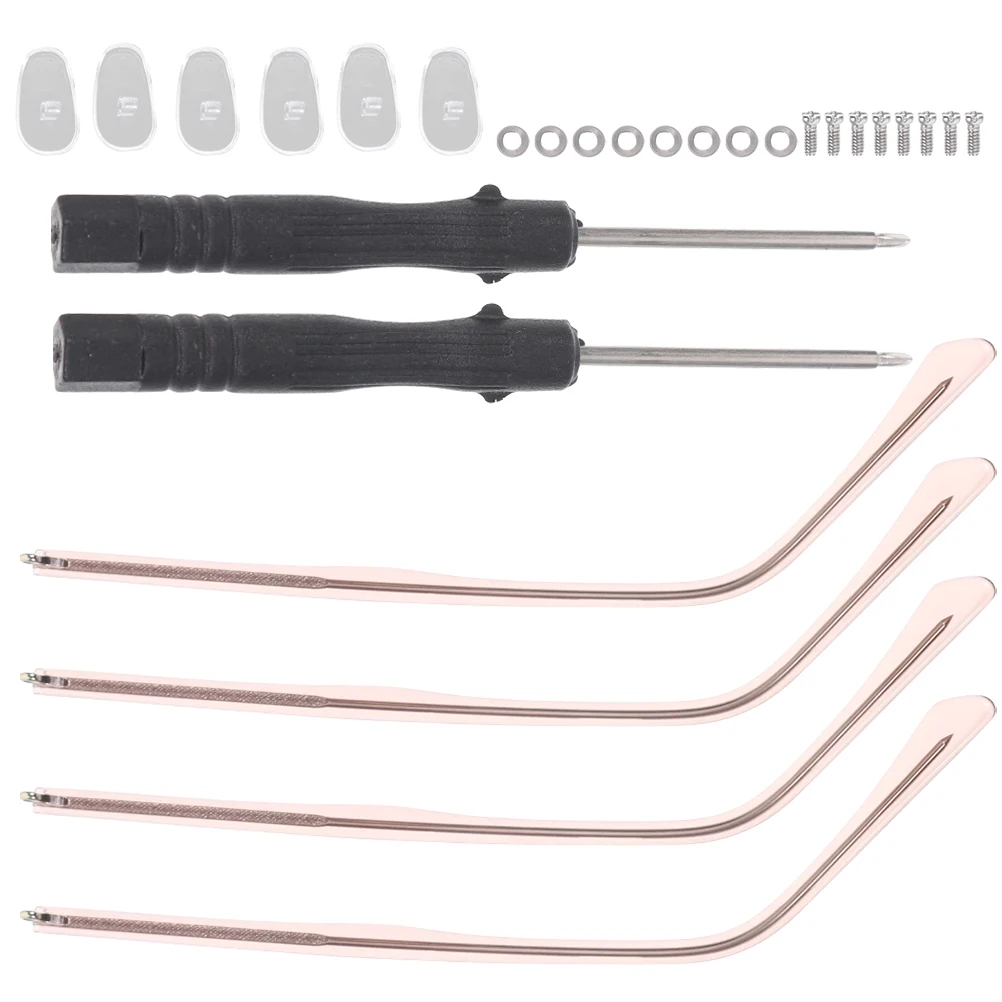 

2 Sets Anti-allergic Glasses Accessories Eyeglasses Replacement Part Temple Arms Suite Parts Metal and Women
