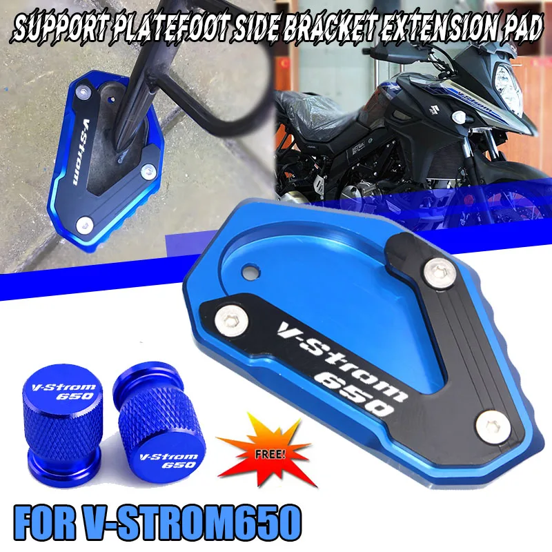 

Motorcycle Accessories Side Stand Extension Pad For Suzuki V-STROM 650 DL650 650XT Vstrom 650 xt vstrom650 dl 650 2004-2023 2024