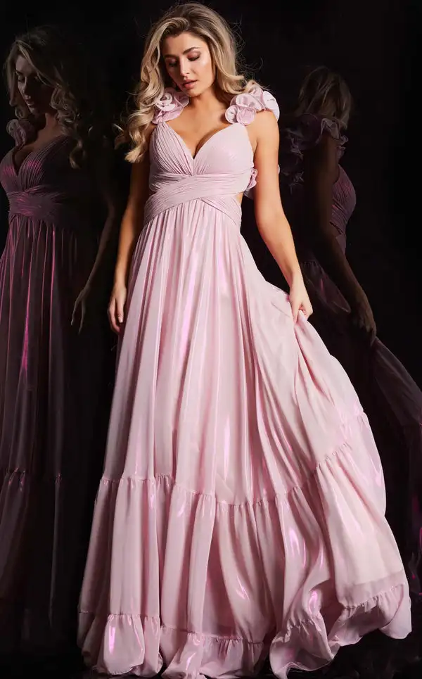 

Элегантные шифоновые платья с цветочным принтом крест-накрест, плиссированные драпированные трапециевидным вырезом и v-образным вырезом, длинные платья на заказ, сексуальные платья высокого качества