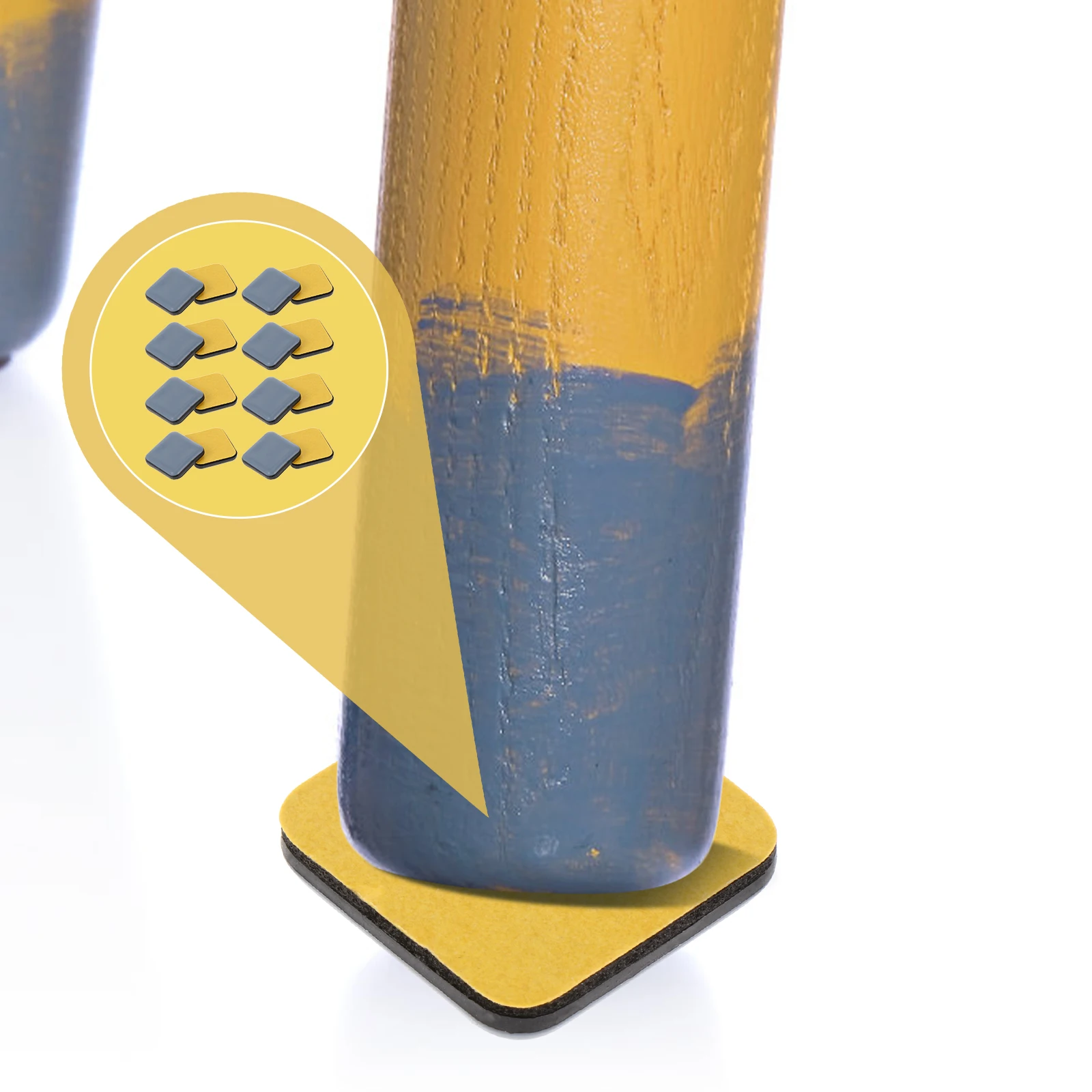 

16 Pcs Furniture Leg Bottom Mat Slip Pad Glide Tacks Chair Foot Cup Anti Sliding Plastic Floor Protector Noise Proof Moisture