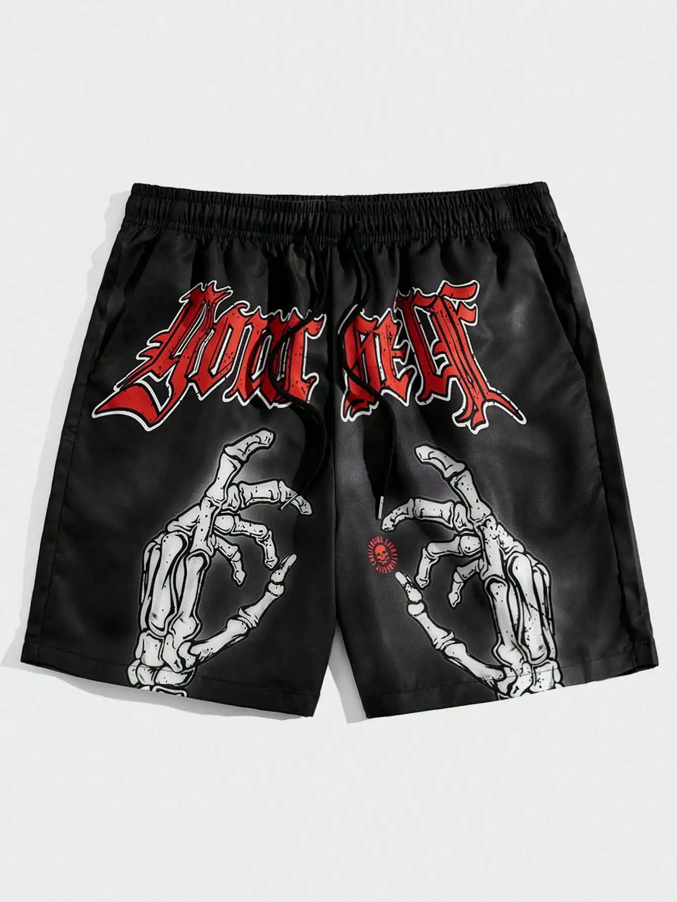 

Summer Men's Skull Hand Pattern 3D Printed Shorts Suitable for Spring and Summer Daily Leisure Sports Training Shorts