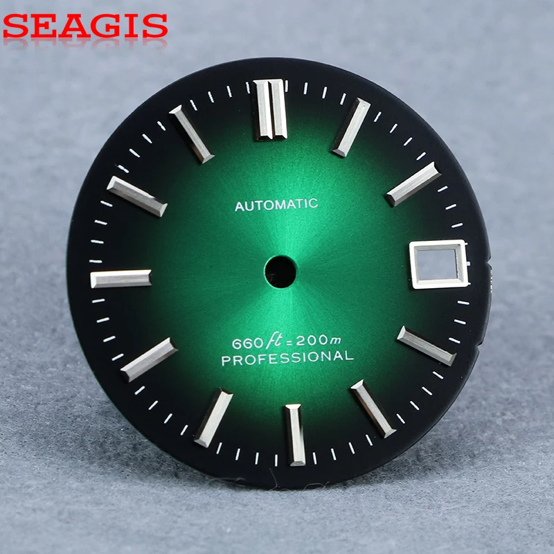 NH35 Dial 28.5mm Gradual red GS MOD Movement Tanpa Logo