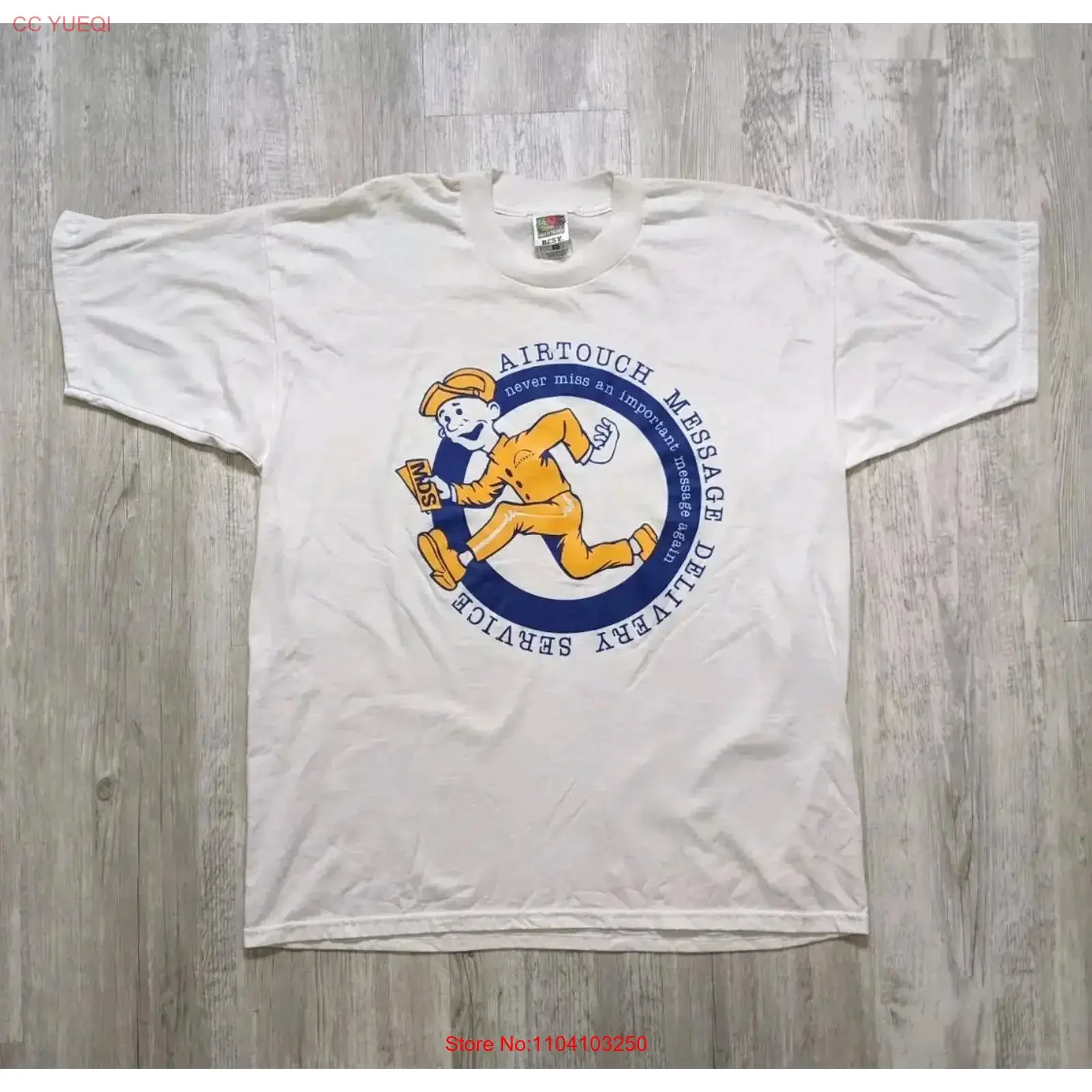 Vintage 90s Airtouch Wireless Cellular Communications XL T Shirt Defunct Company vintage Washed Breathable