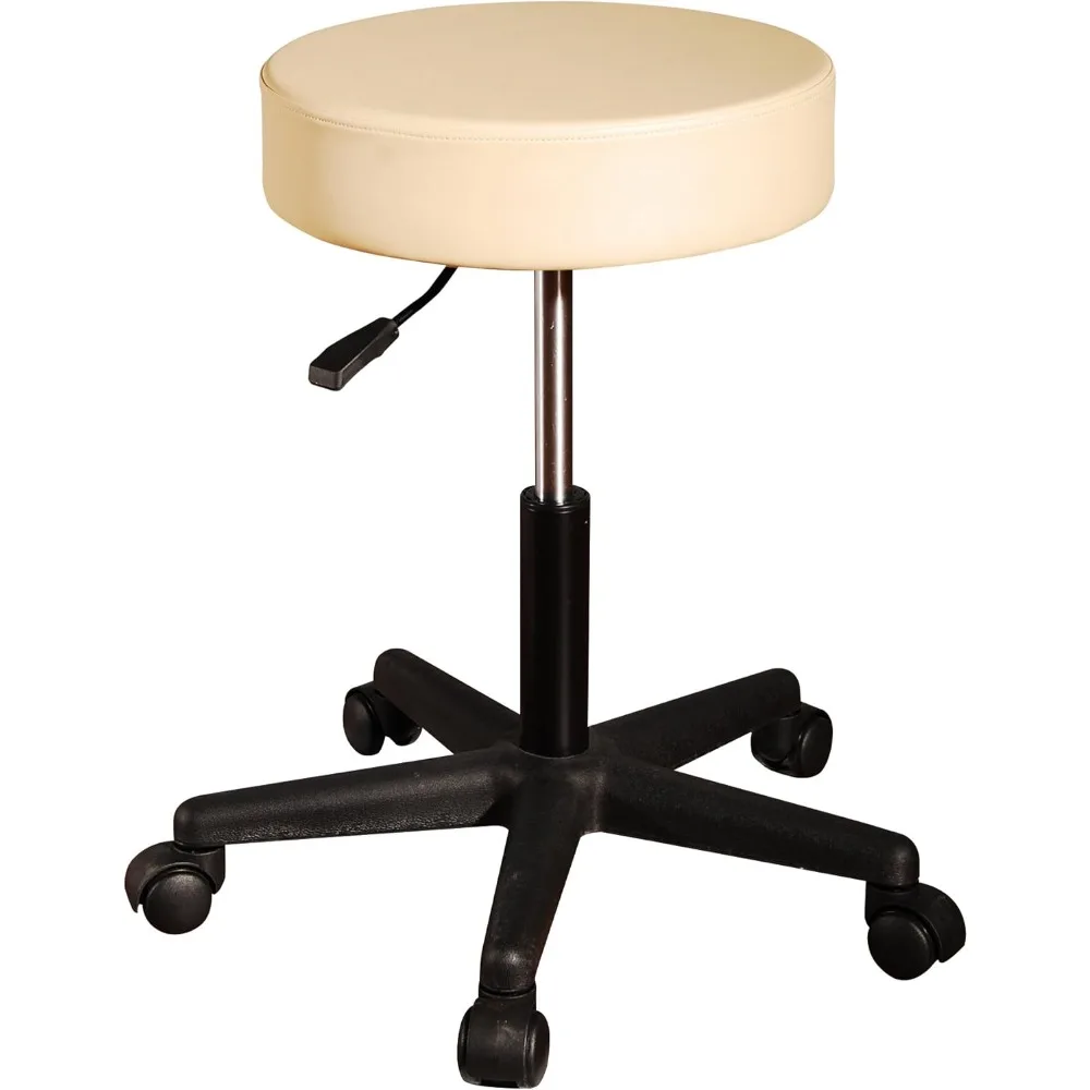 

Pneumatic Swivel/Rolling Massage Stool Cream