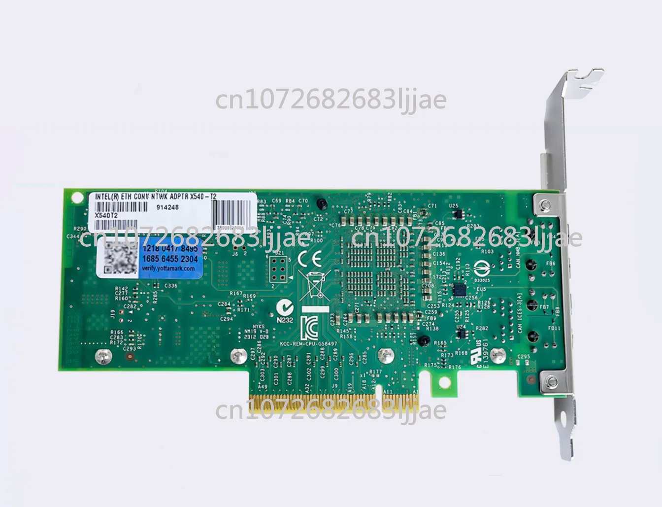 X540-T2 Chipset PCIe x8 Dual Copper RJ45 10Gbps Port Ethernet Network Card PCIE-X8 X16