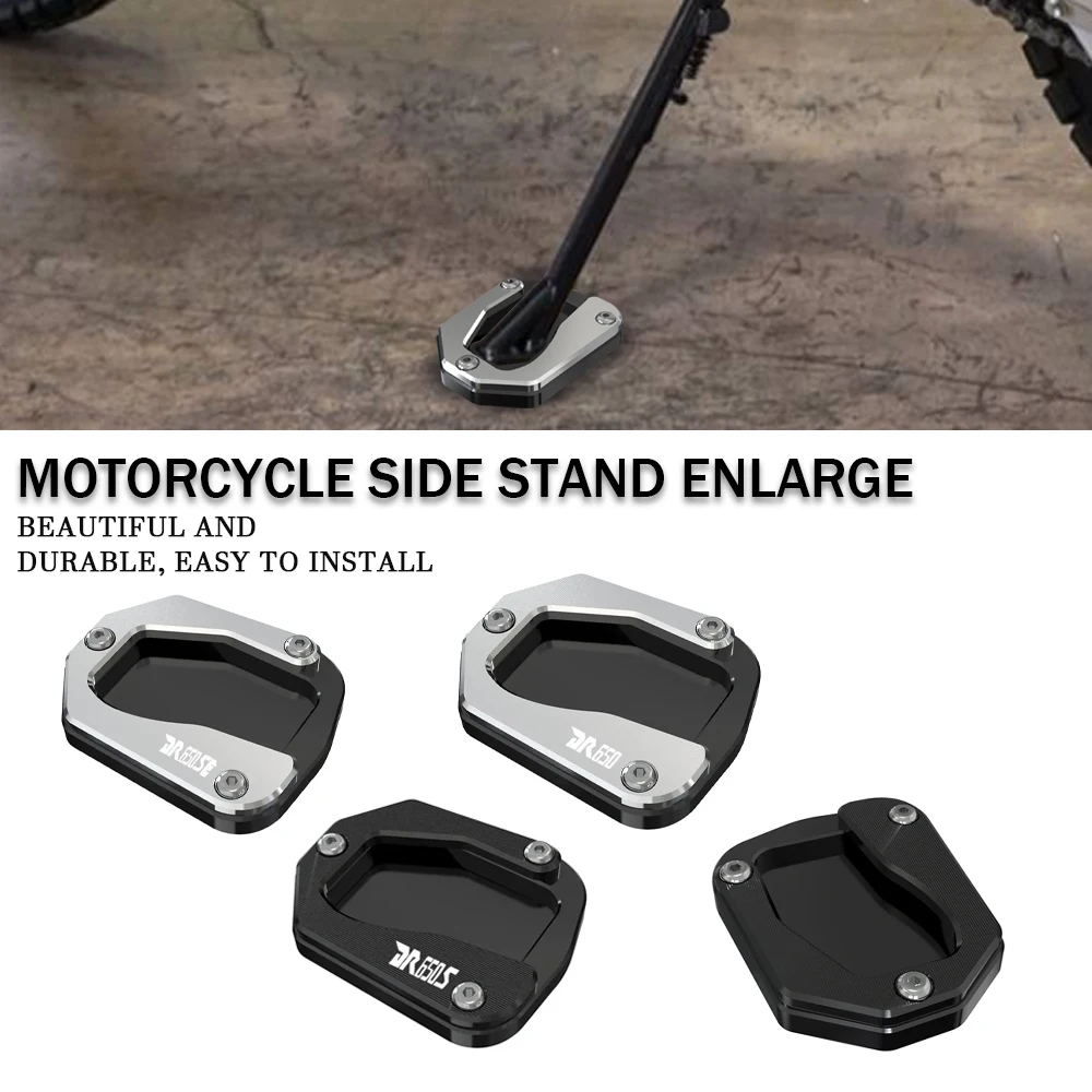 FOR SUZUKI DR650S DR650SE DR 650 SEM 1996 -2023 Motorcycle Side Stand Enlarge Kickstand Extension Footstand Pad DR 650S DR650 SE