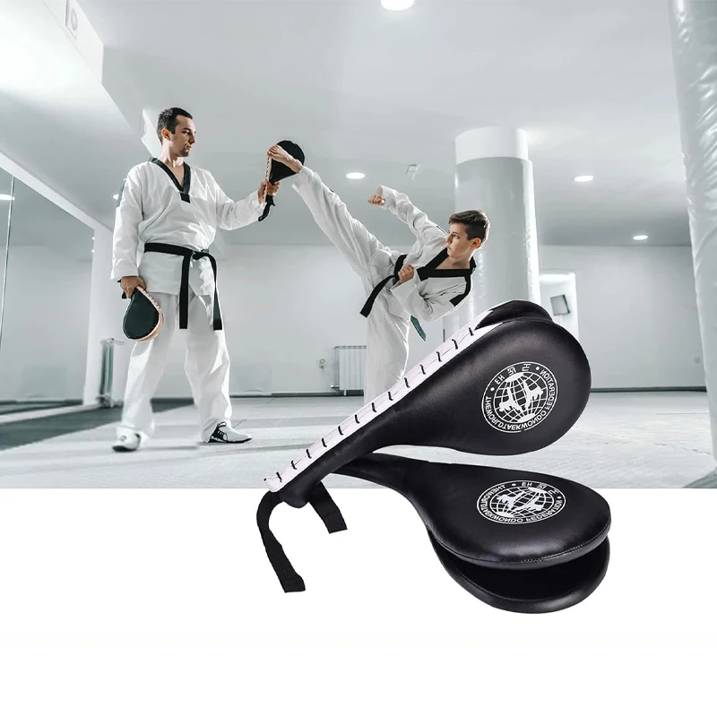 1 confezione/2 pezzi Taekwondo Kick Pads, kicking bersaglio paddle punzonatura per Tae Kwon Do Karate Kickboxing allenamento di arti marziali