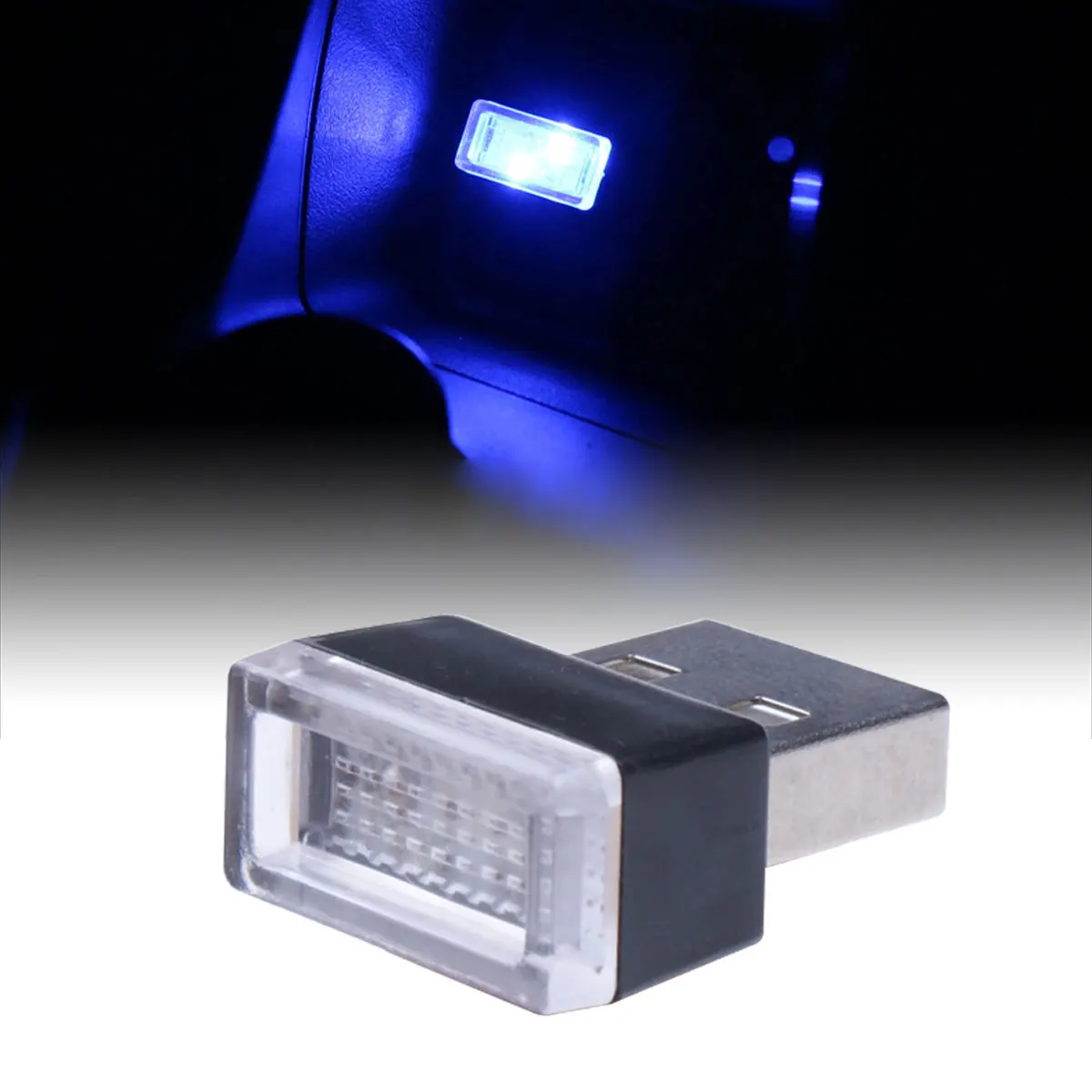 1x Mini USB LED luces de ambiente luz nocturna multicolor Plug and Play adecuado para PC ordenador accesorios interiores de coche