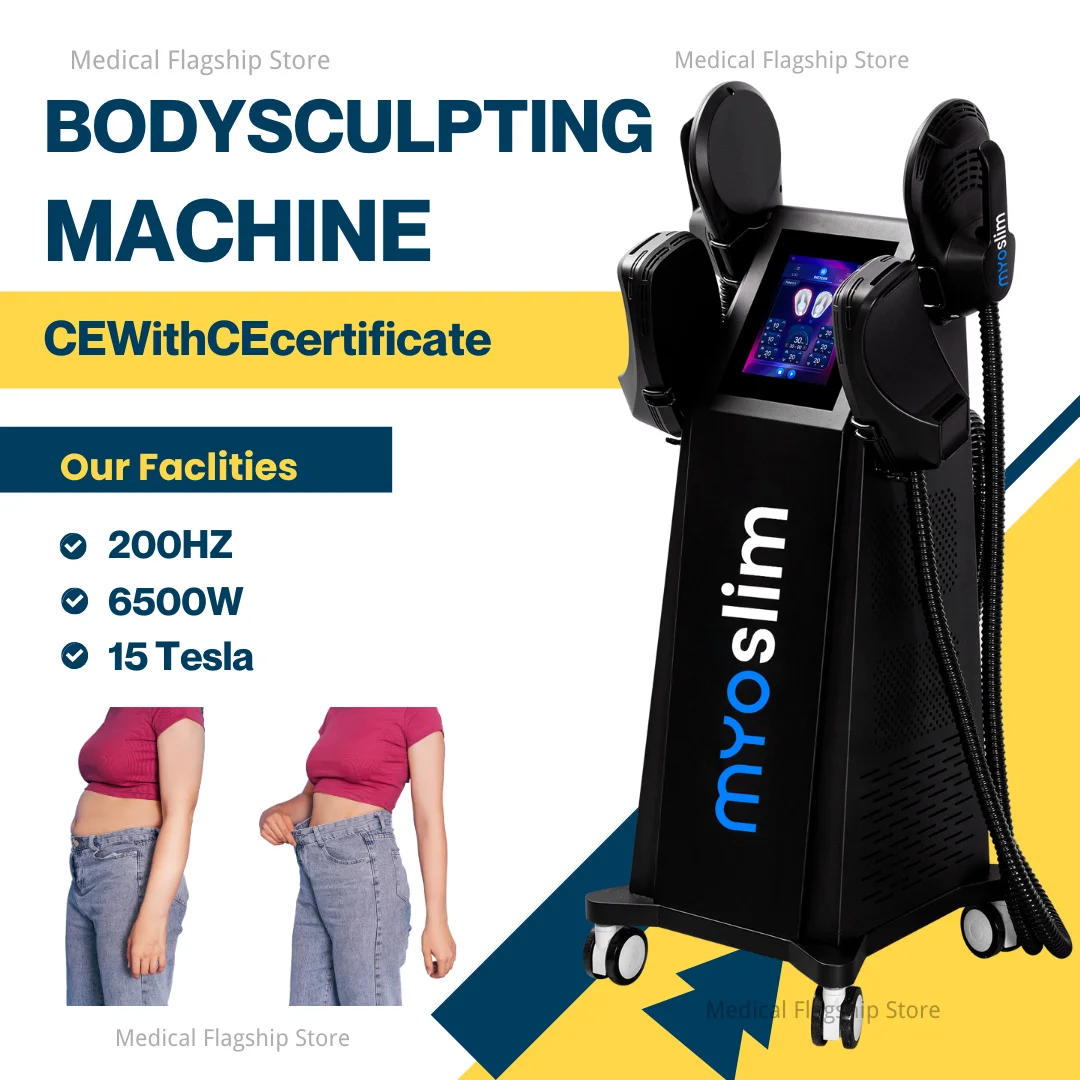 

MYOslim Hi emt electromagnetic muscle building EMS muscle stimulator body shaping buttocks fat lifting RF weight loss machine