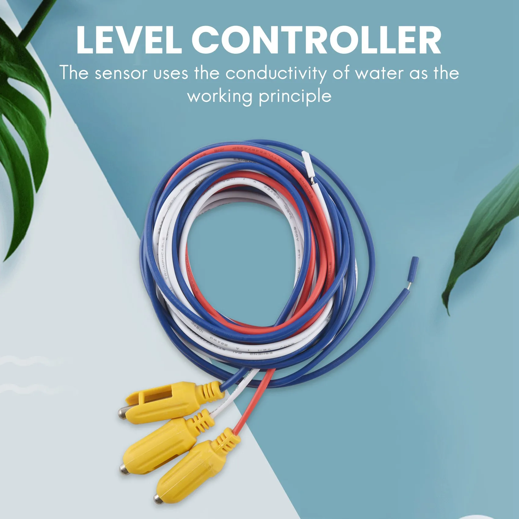 

F-T 1.5M/ 2.5M/3.5M(A Group Of 3 Colors) Water Level Controller, Level Controller Tank Water Level Control Induction Sensor Head