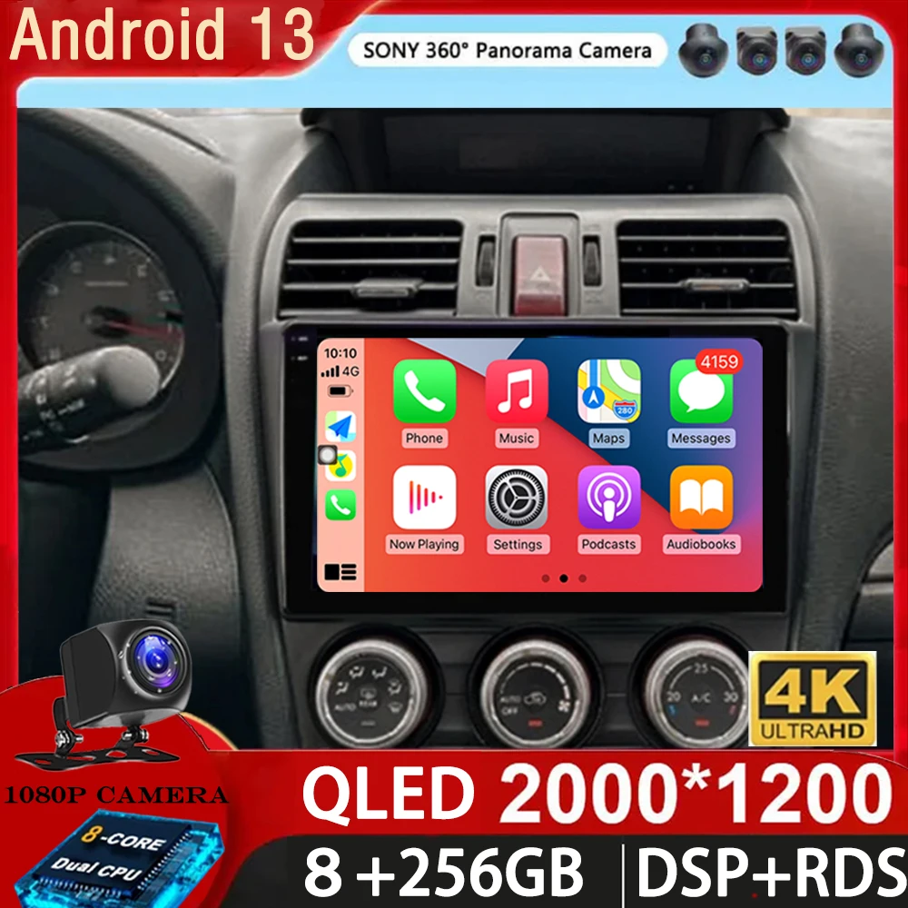 

Android 13 Radio For Subaru Forester 4 SJ XV WRX 2012- 2015 2018 Carplay Stereo GPS Navi Car Multimedia Player 2din Carplay DVD