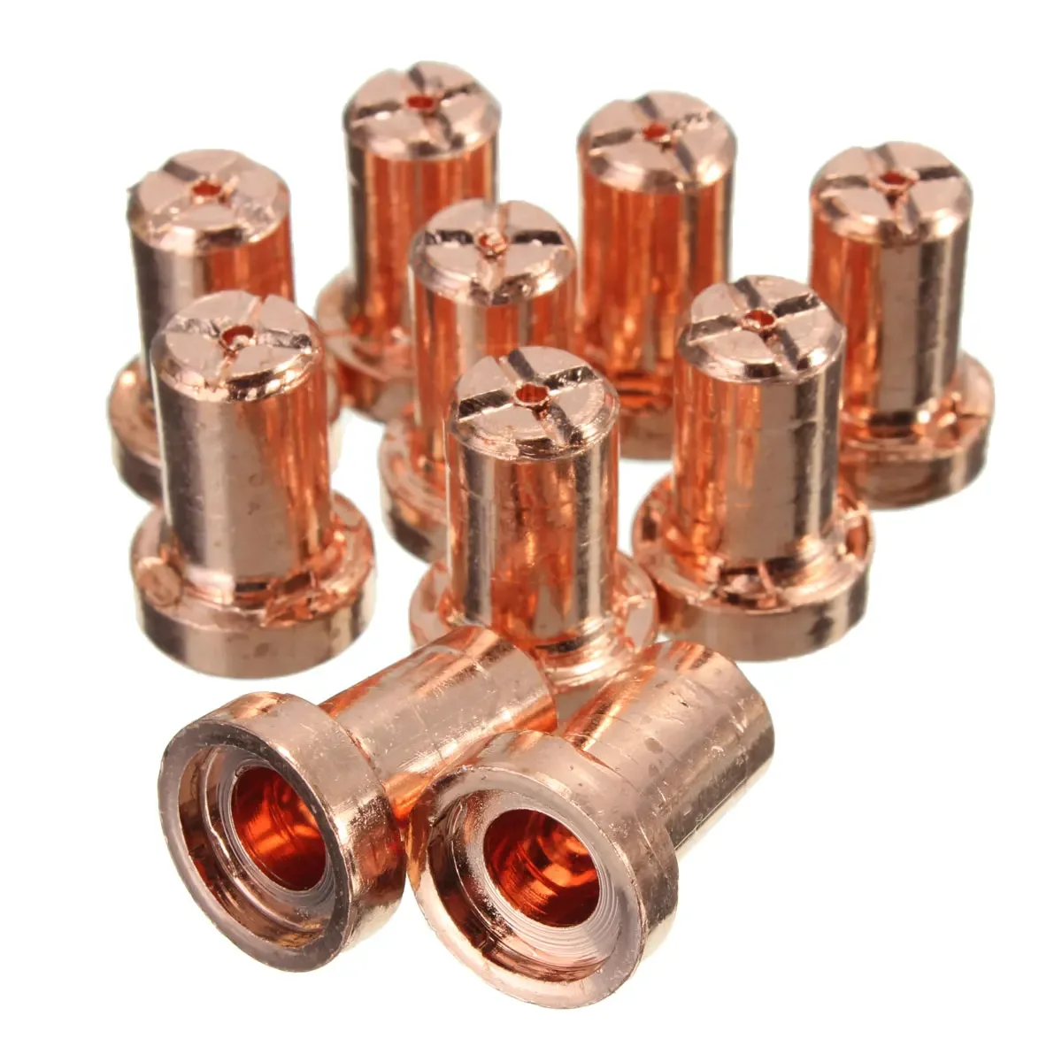 40Pcs/Set For PT31 LG40 Torch CUT--40 50 Ceramic + Metal  Plasma Cutting Cutter Consumables Extended TIP Nozzle Electrode