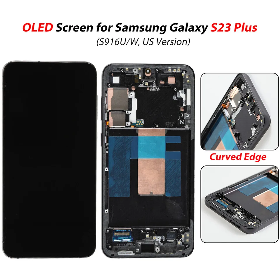 OLED Display For Samsung Galaxy S23 Plus LCD Display Touch Screen Assembly For Samsung S23+ S916B S916U S916W S916N S16E LCD