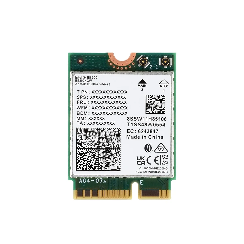 Wireless-BE200 Waveshare NIC Gigabit Tri-Band Wi-Fi 7 IEEE 802.11a b g n ac be ax Standard  5.4