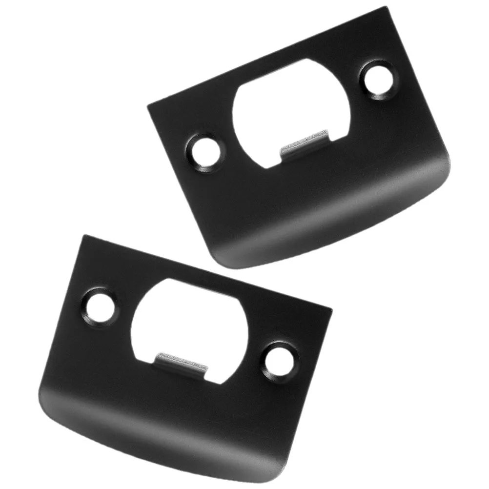 2 قطعة لوحة سترايك من الفولاذ المقاوم للصدأ لتعزيز ديدبولت للباب الأمامي قفل أمان طقم حماية لوحة تعزيز الباب